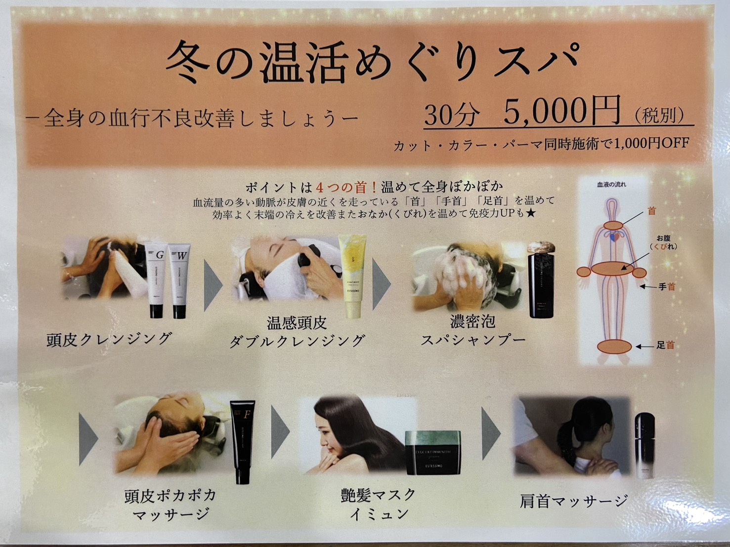 季節のヘッドスパ